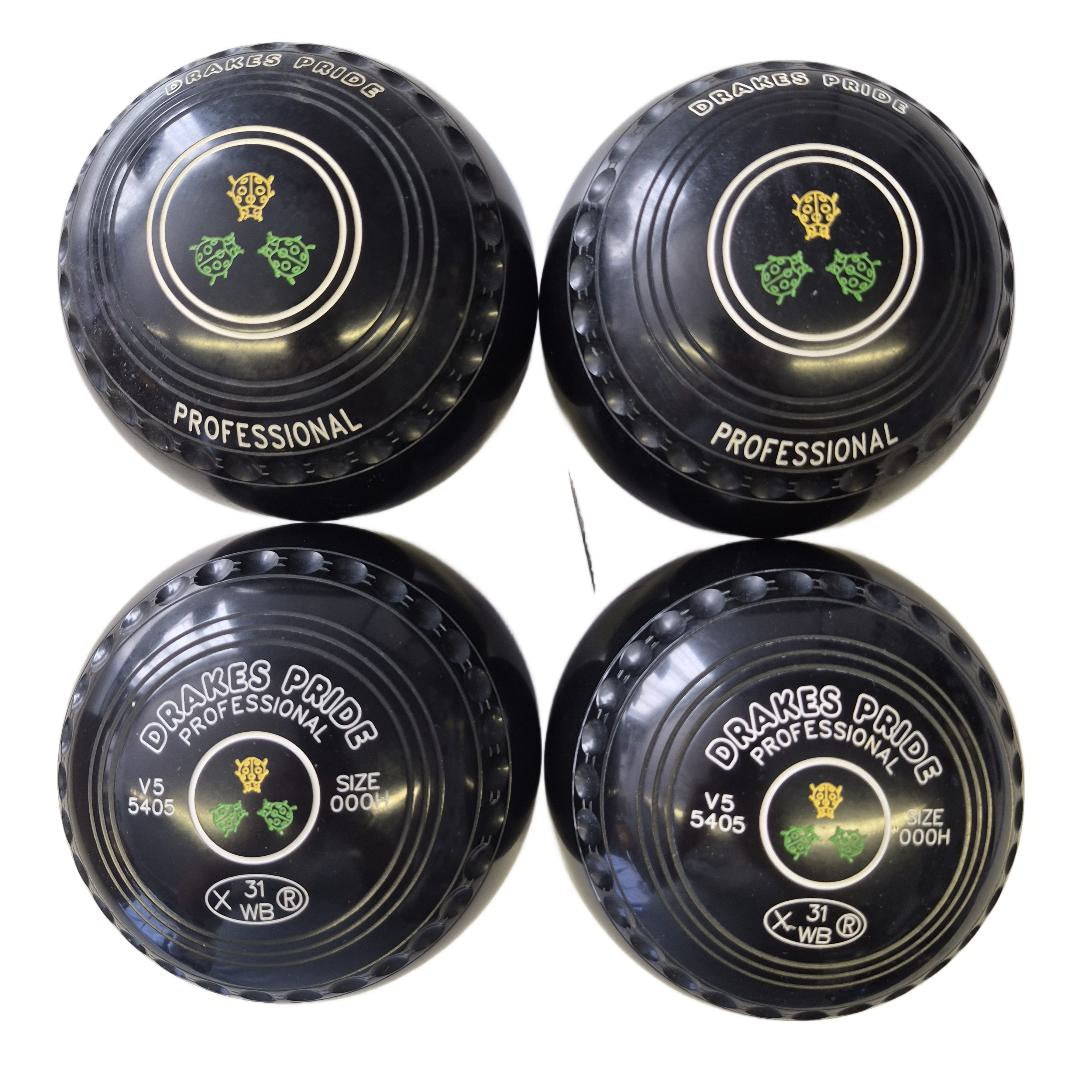 Drakes Pride Professional Bowls Black size 000H