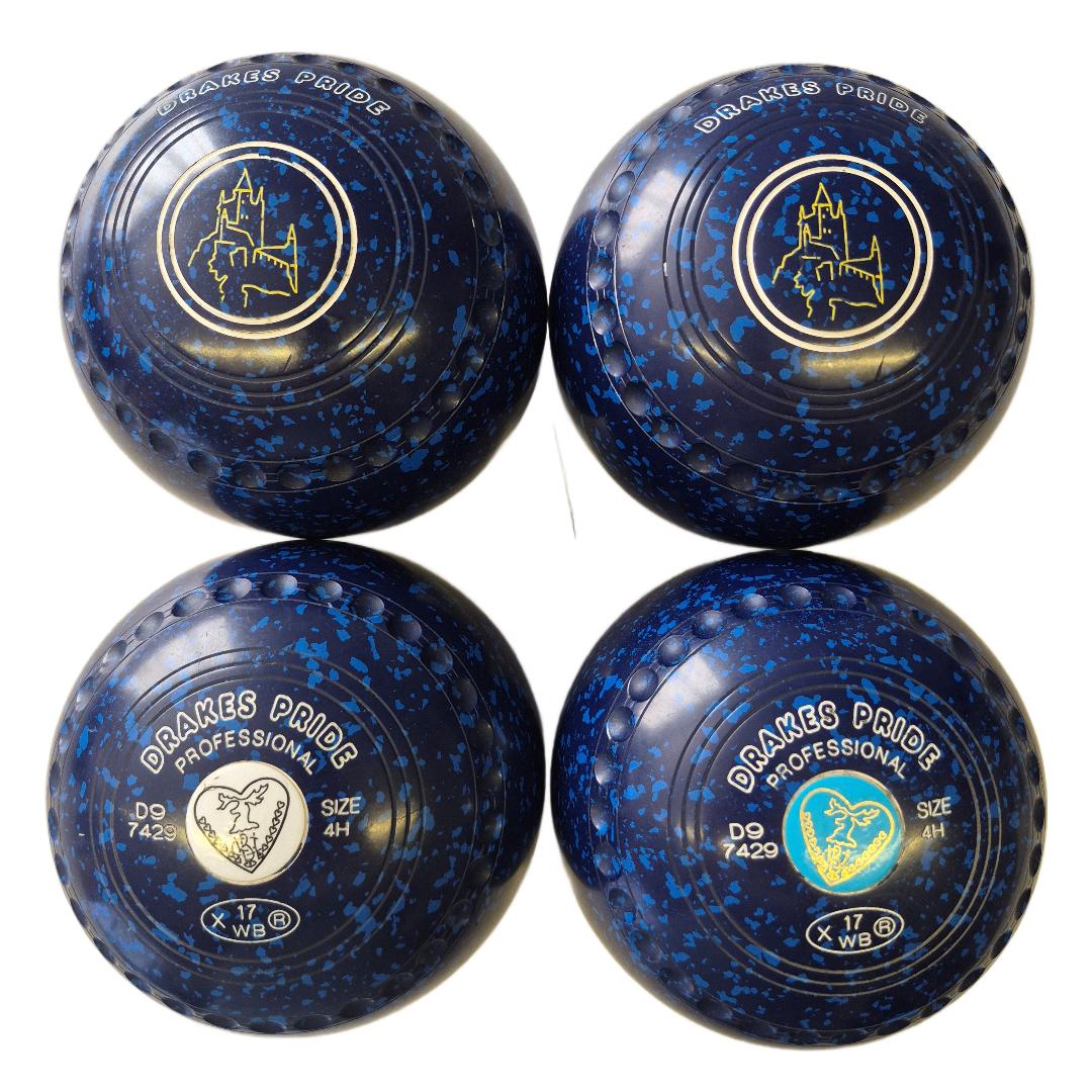 Drakes Pride Professional Bowls size 4H Blue-Blue