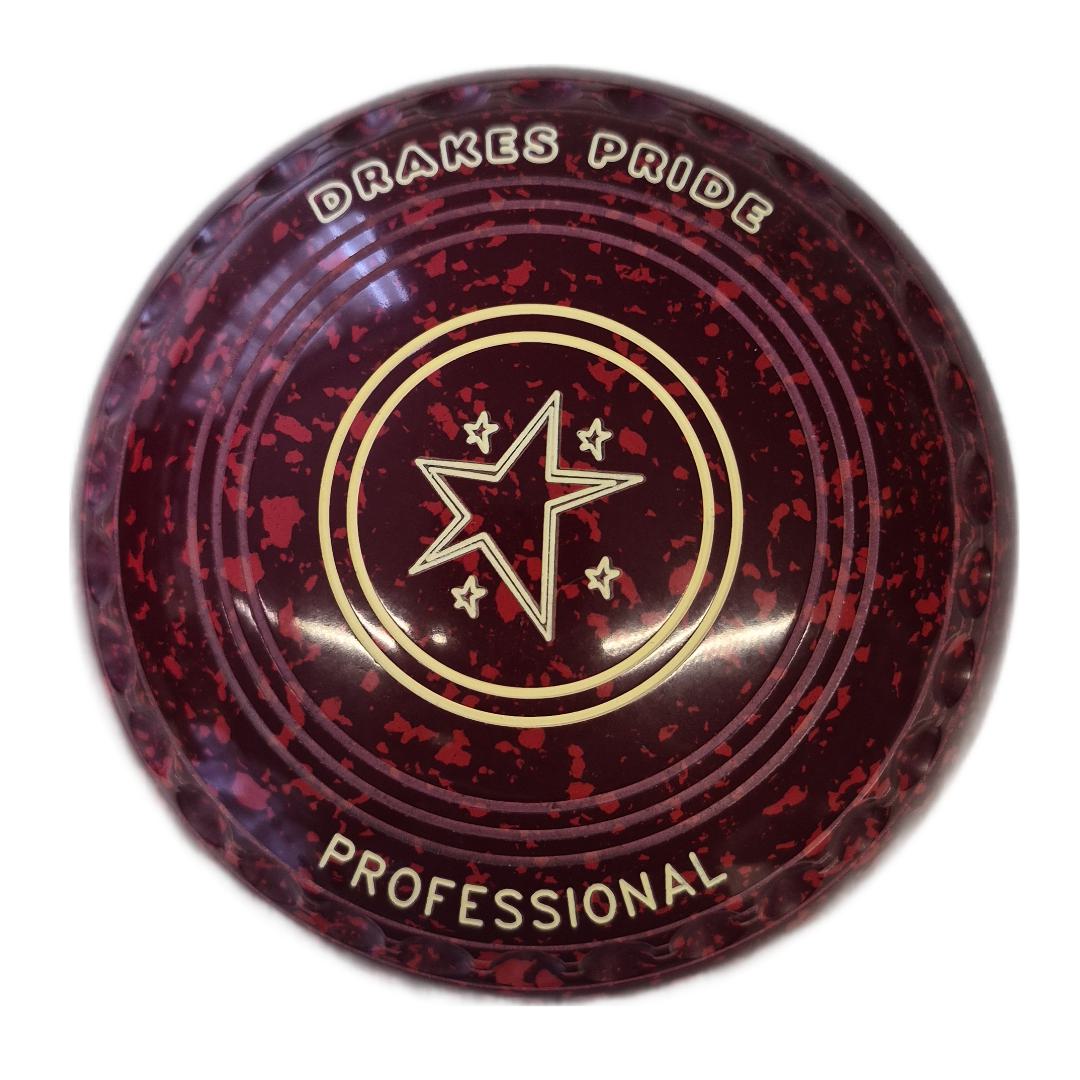 Drakes Pride Professional Bowls size 4H Maroon-Red pro grip
