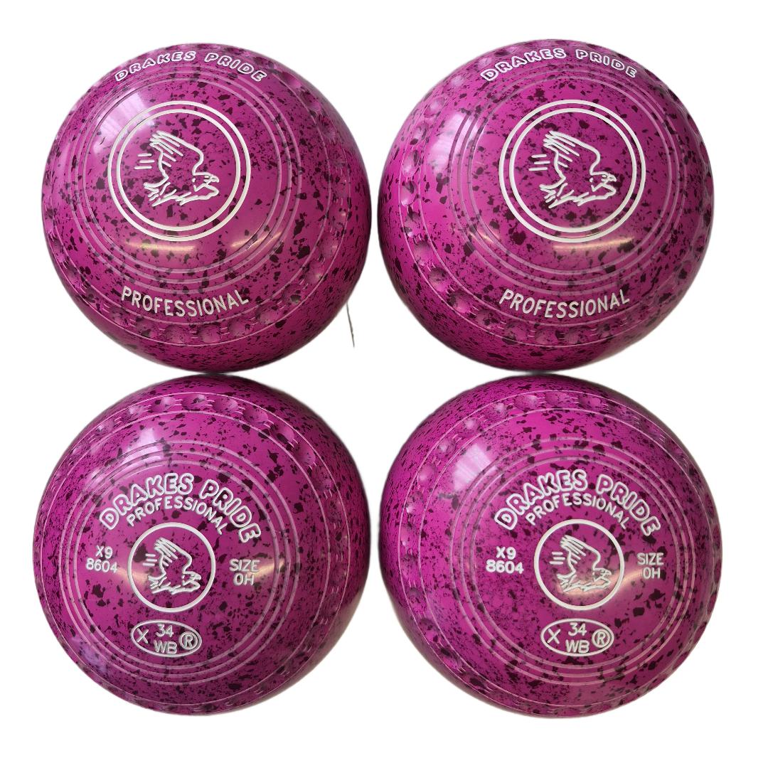 Drakes Pride Professional Bowls size 0H Pink-Magenta