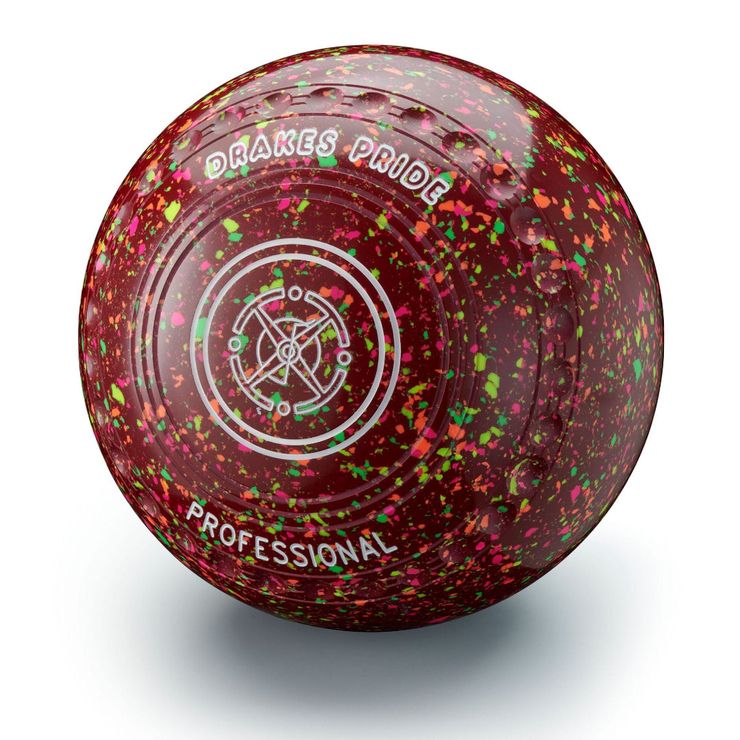 Drakes Pride Maroon Fluorescent Harlequin Bowls
