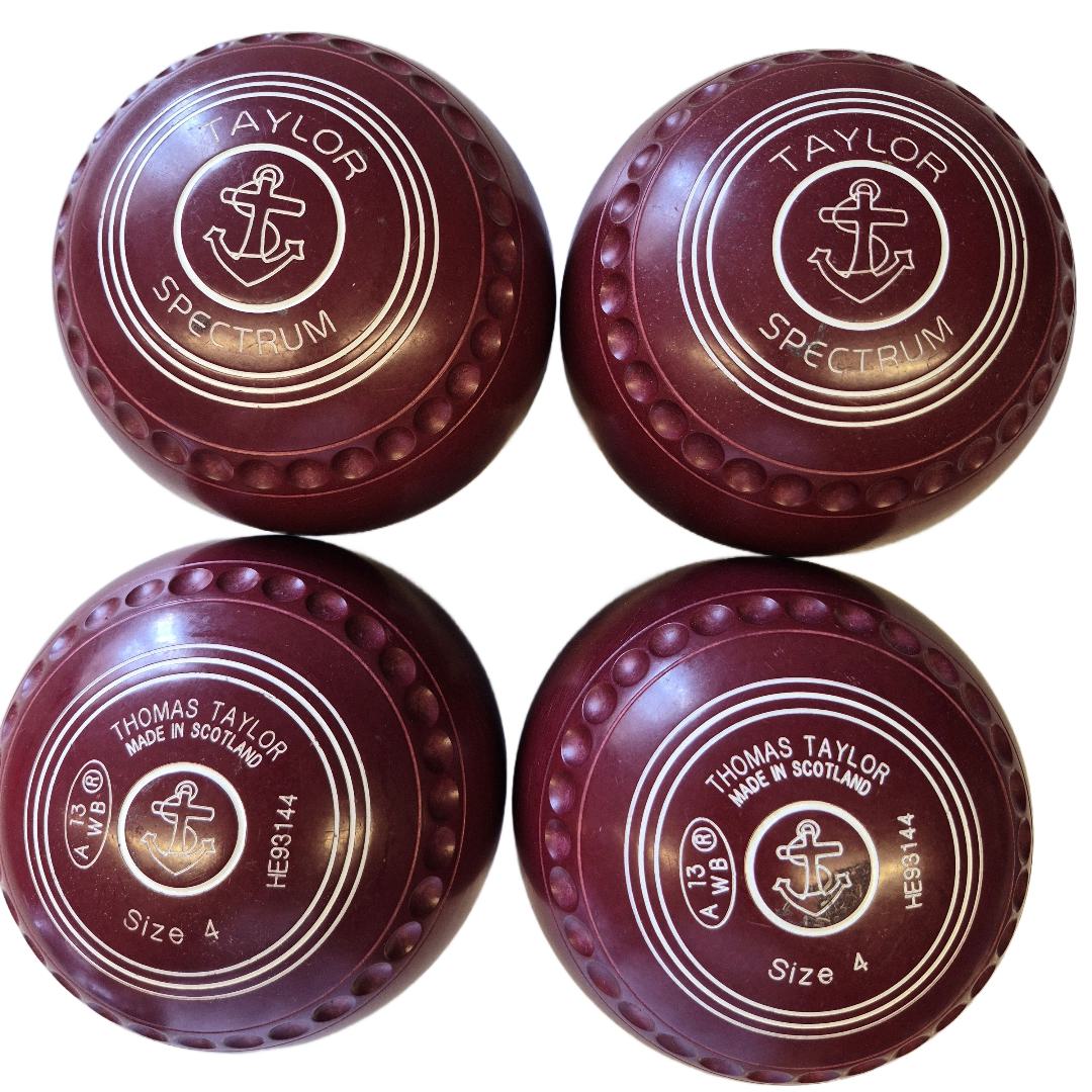 Taylor Spectrum Bowls Size 4H Maroon