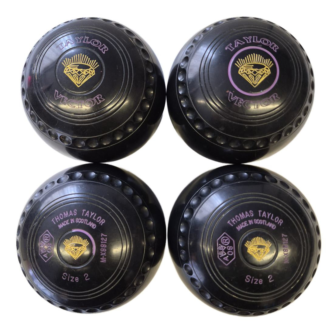 Taylor Vector Bowls Size 2M black pro grip