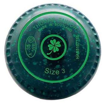 Taylor 50/50 Green/White Bowls - Bowlsworld