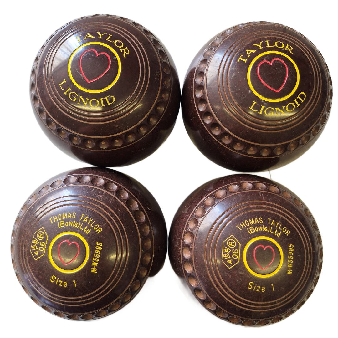 Taylor Lignoid Bowls, size 1M Brown