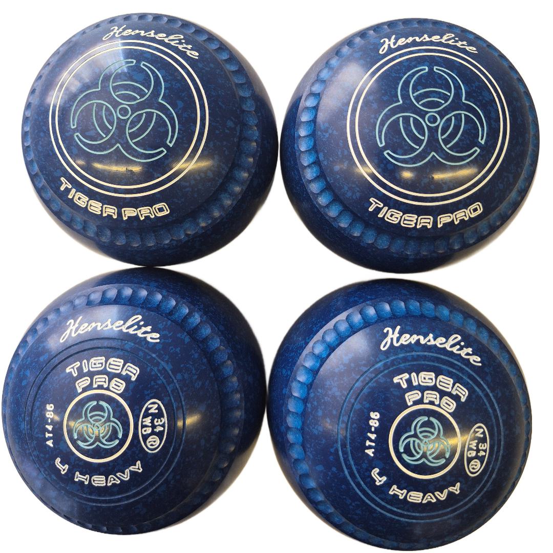 Henselite Tiger Pro Bowls size 4H midnight mega grip