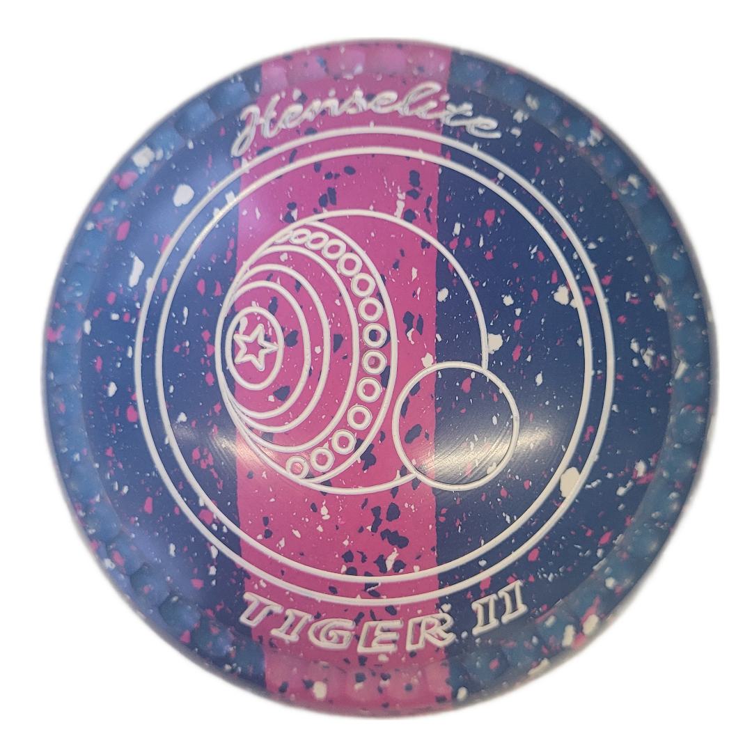 Colorful bowl with 'Henselite' and 'Tiger II' branding on a white background