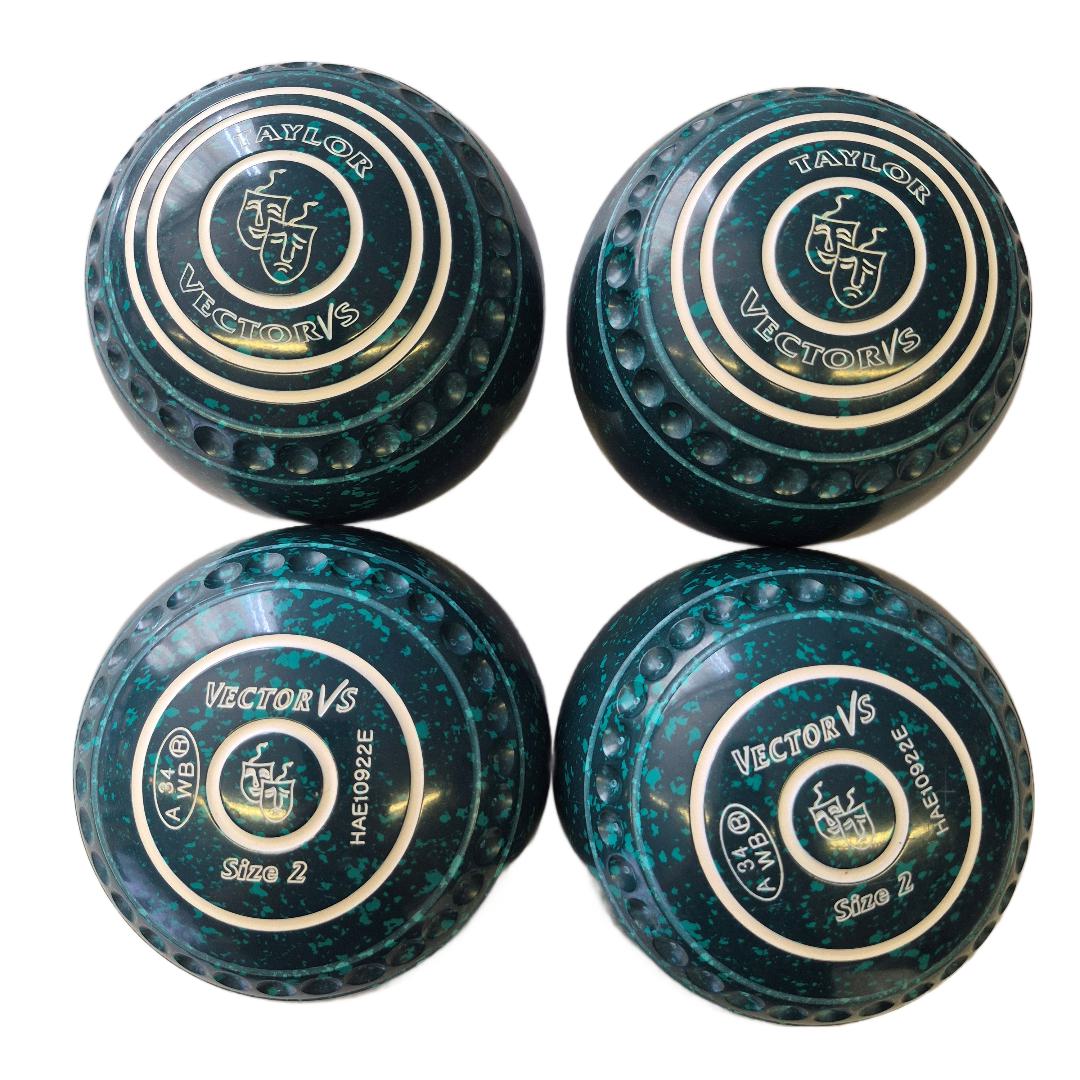 Taylor Vector VS Bowls size 2H Green-Green pro-grip