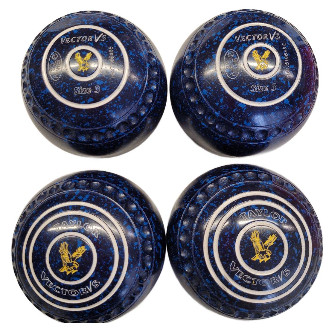 Taylor Bowls Vector VS size 3H Blue-Blue